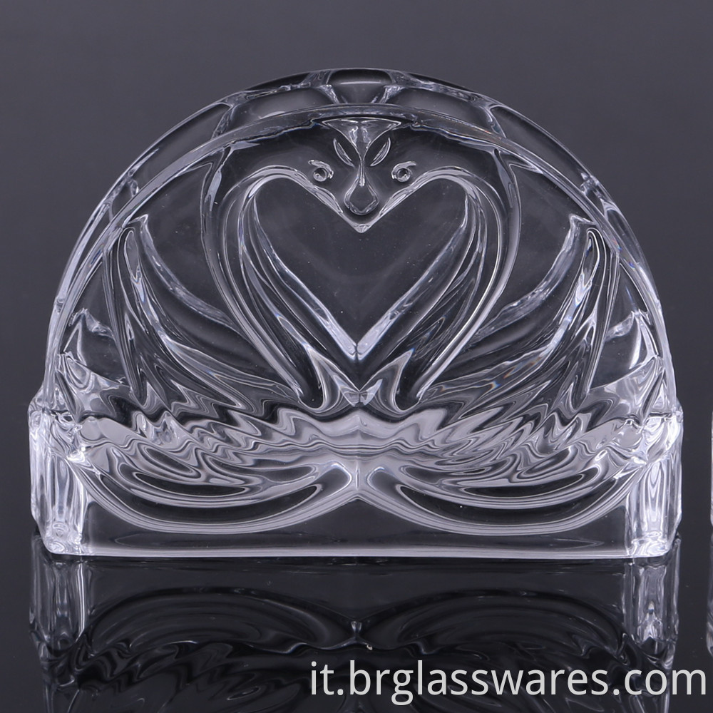 crystal glass napkin holder 1